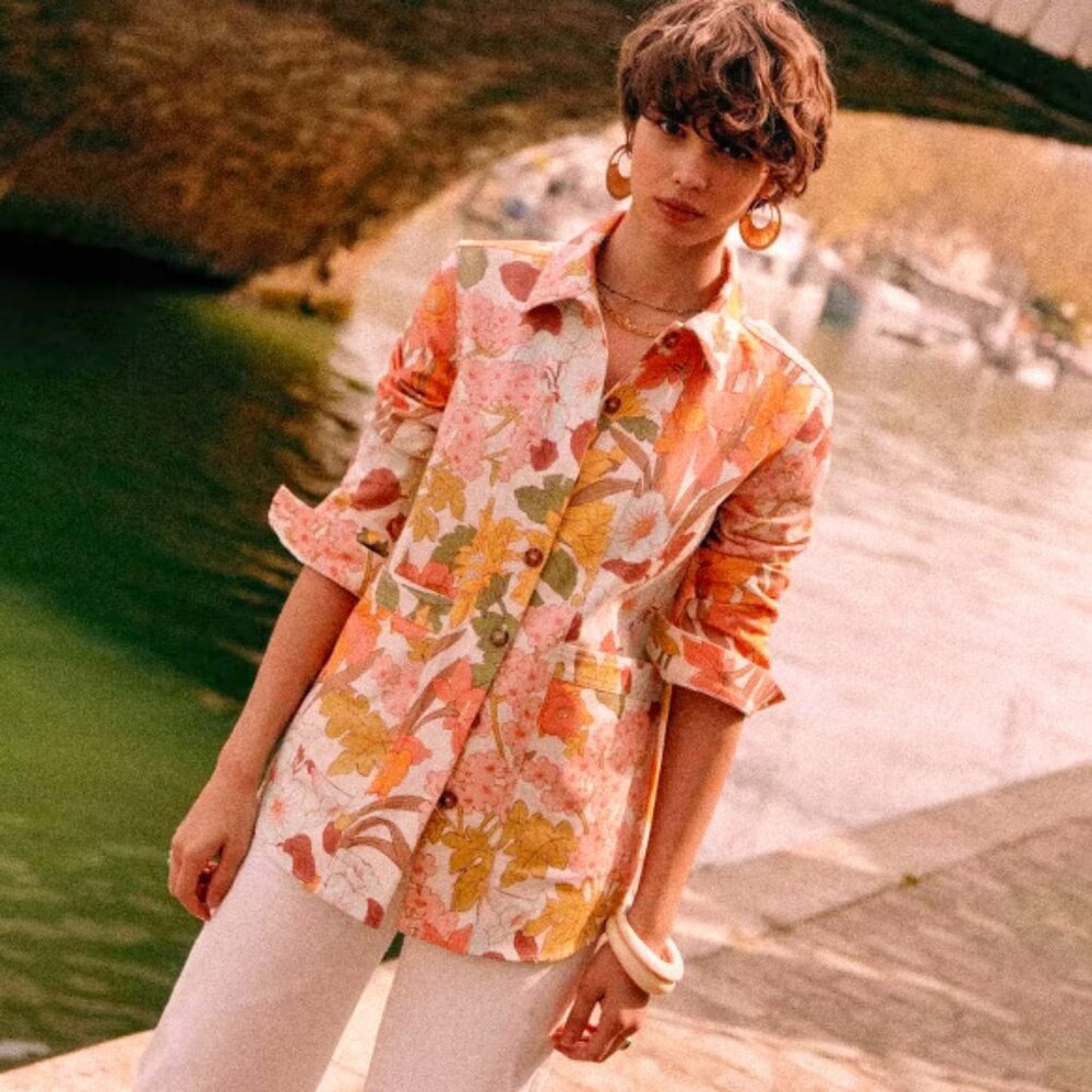 Sezane Will Jacket 70s Boho - Size S
